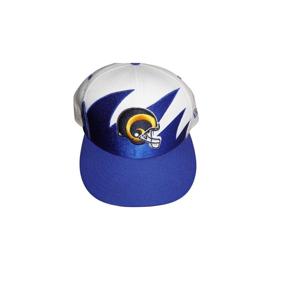 New Era 9Fifty Los Angeles Rams Sharktooth Snapback Hat Blue White NFL Cap